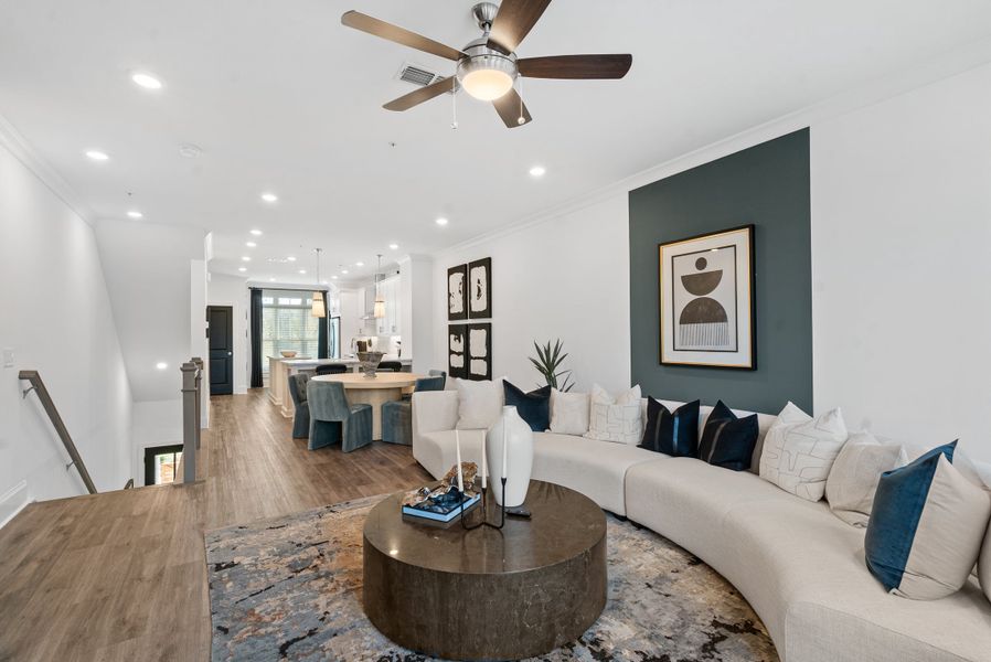 Representative furnished interior of a home built from the The Barnsley I by The Providence Group in IveyBrooke, Alpharetta (Image 15).