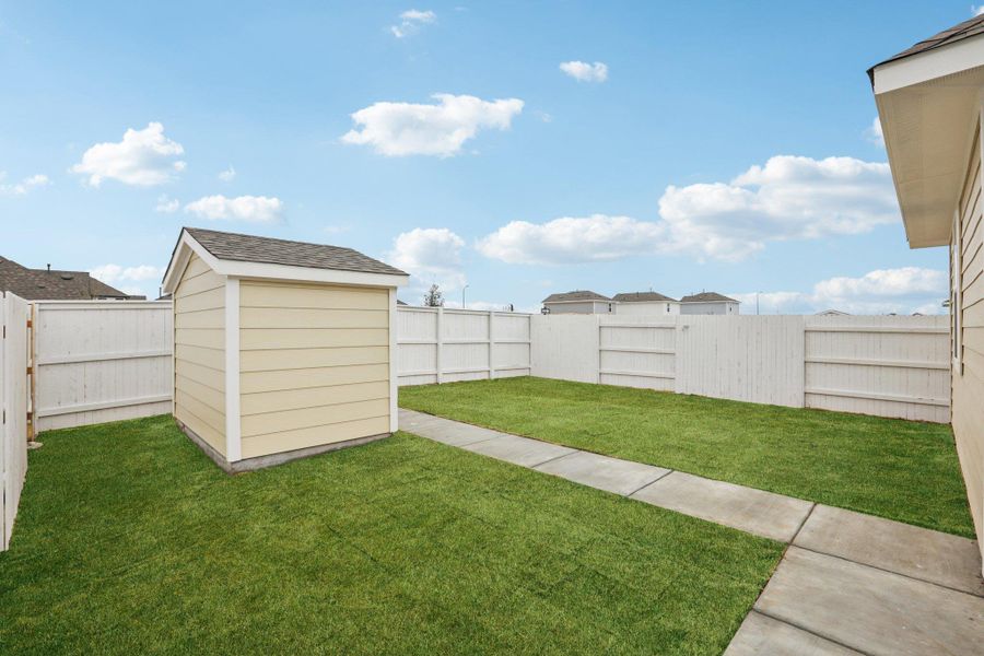 Private Backyard of Home