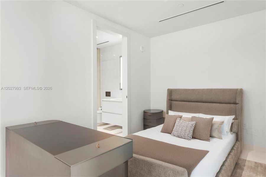 Furnished interior view inside a new home in Aston Martin Residences, Miami (Image 27). Furnished interior view inside a new home in Aston Martin Residences, Miami (Image 27).