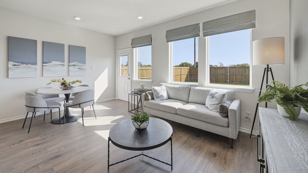 Furnished interior view inside a new home in Arbor Trails South, Princeton (Image 4).