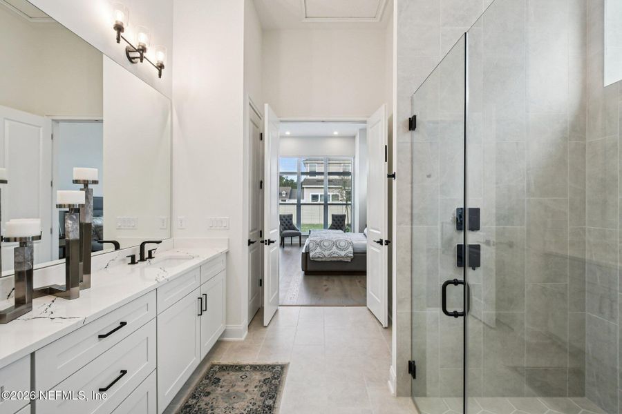 Furnished interior view inside a new home in Nocatee, Ponte Vedra (Image 50).