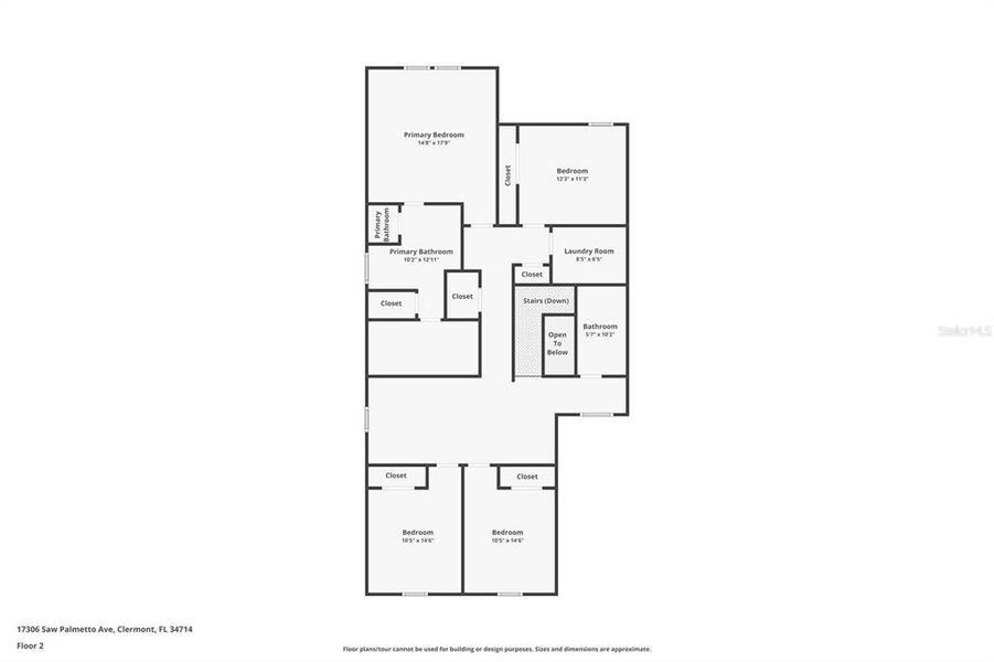 2D floor plan layout of this home in , Clermont, FL (Image 3).