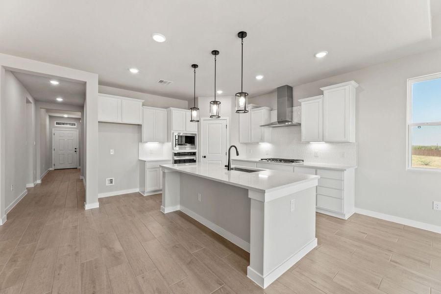 Representative furnished interior of a home built from the Tularosa by Hakes Brothers in Hickory Ridge, Elmendorf (Image 7).