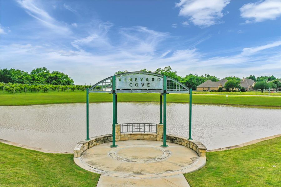 View of the lake which is behind the Lodge. View of the lake which is behind the Lodge.