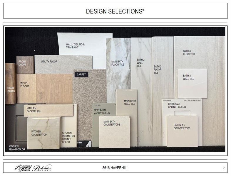 Design selections - Representative photo Design selections - Representative photo