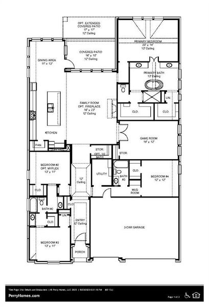 2D floor plan layout of this home in Hillstead, Lavon, TX (Image 4). 2D floor plan layout of this home in Hillstead, Lavon, TX (Image 4).
