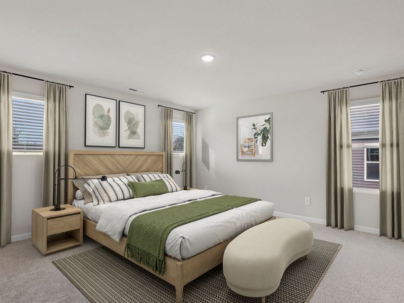 Furnished interior view inside a new home in Marshburn Landing - Classic Series, Wendell (Image 9).