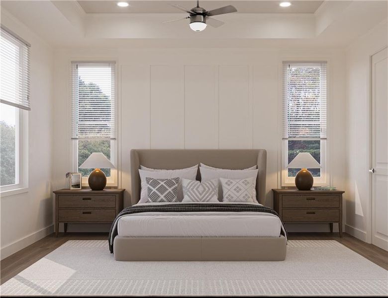 Furnished interior view inside a new home in Aberdeen, Hoschton (Image 8).