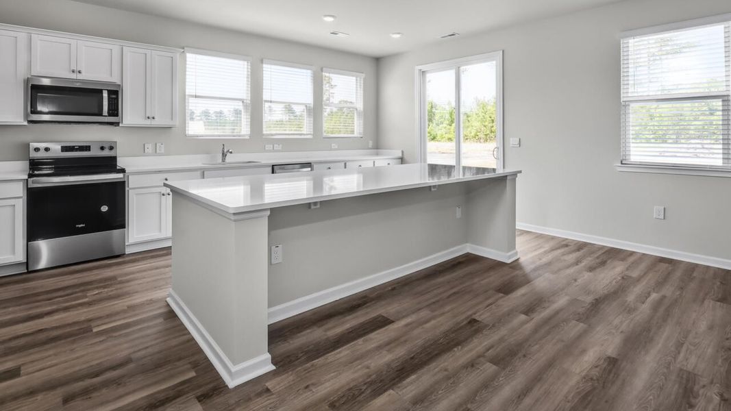 Furnished interior view inside a new home in Surfside Landing, Hubert (Image 5). Furnished interior view inside a new home in Surfside Landing, Hubert (Image 5).