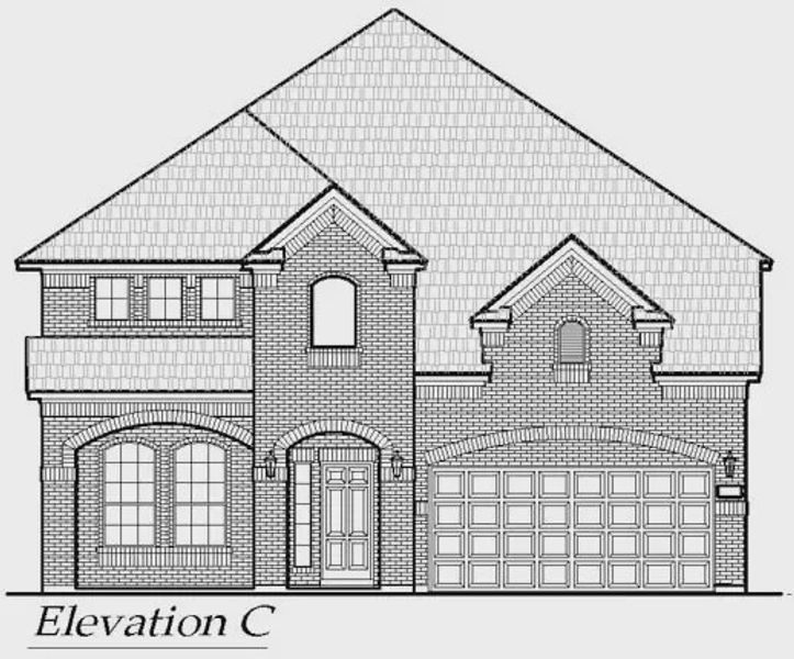 Exterior rendering of this home design in Summer Crest, Fort Worth, TX (Image 16).
