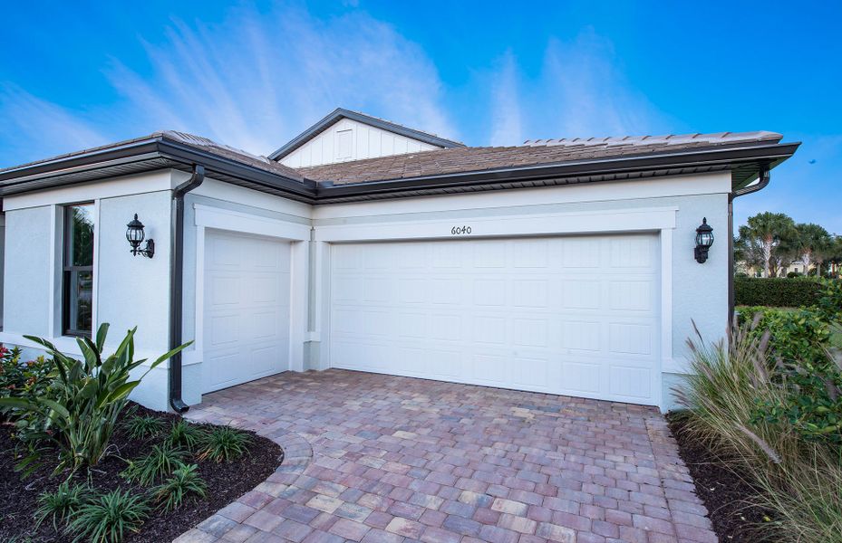 Garage storage, shown as optional golf cart garage Garage storage, shown as optional golf cart garage