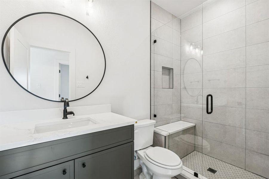 Secondary full bath.