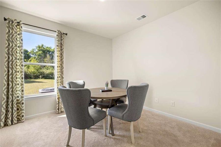 Furnished interior view inside a new home in Wildwood, Covington (Image 11). Furnished interior view inside a new home in Wildwood, Covington (Image 11).