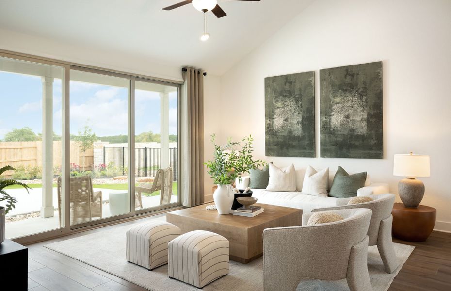 Gathering Room with Sliding Glass Doors