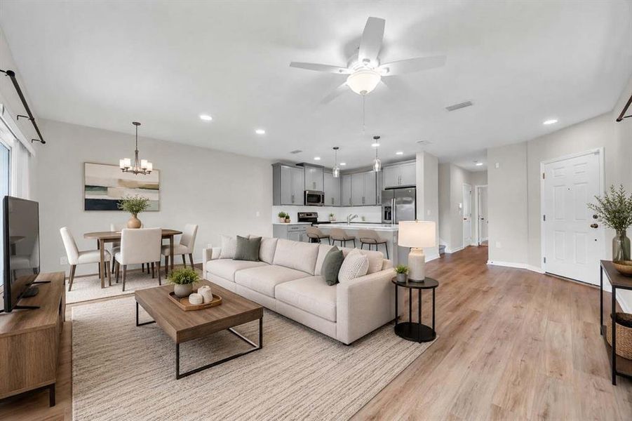 Furnished interior view inside a new home in , Orlando (Image 7).