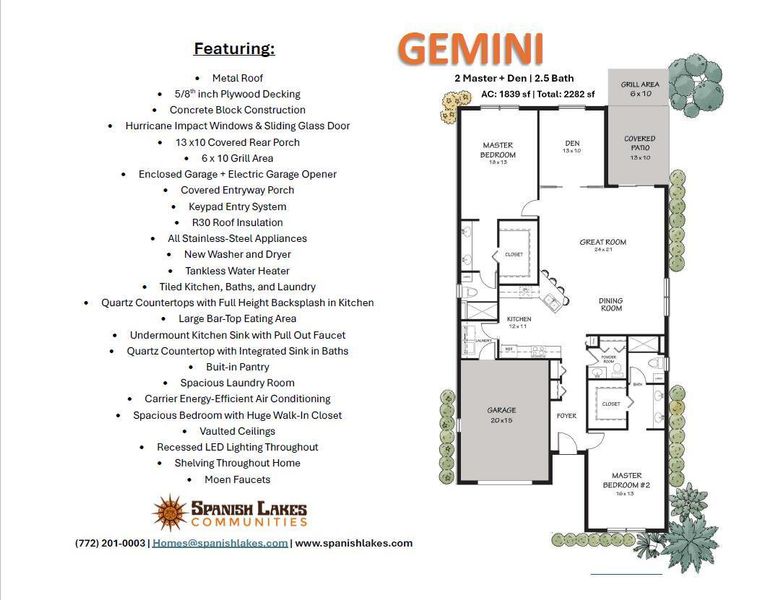 Floor Plan and Features Floor Plan and Features