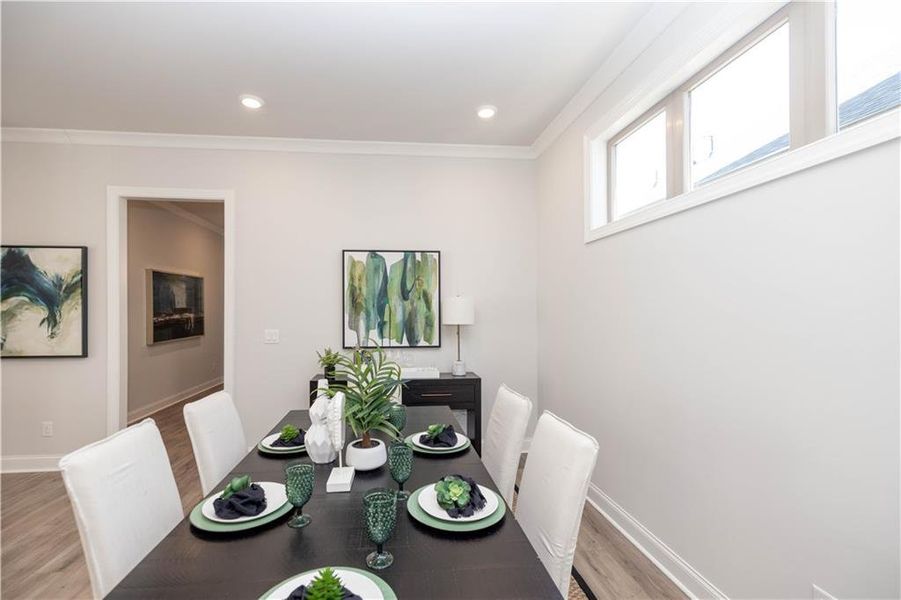 Furnished interior view inside a new home in Promenade at Sawnee Village, Cumming (Image 13).