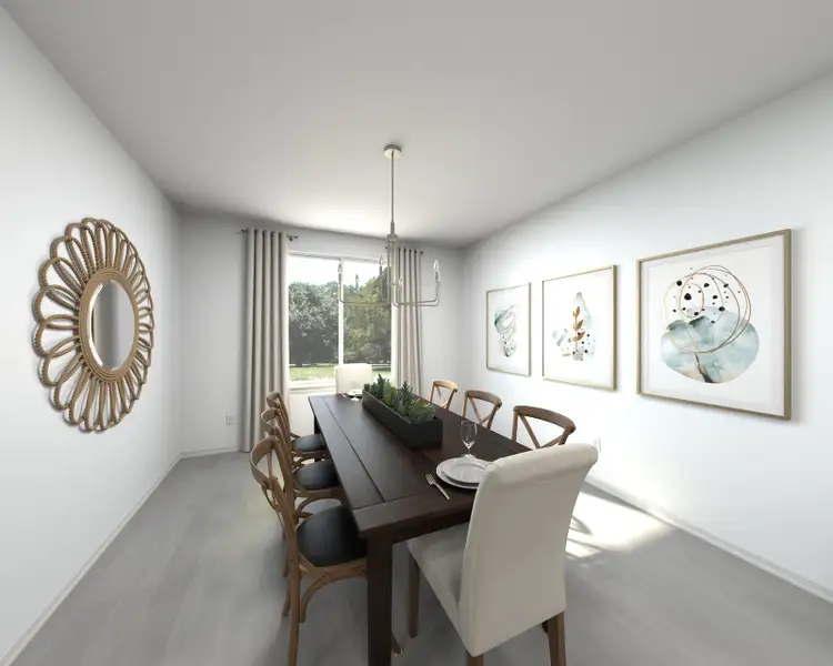 Furnished interior view inside a new home in The Grove at Stuart Crossing - Signature Series, Bartow (Image 4). Furnished interior view inside a new home in The Grove at Stuart Crossing - Signature Series, Bartow (Image 4).