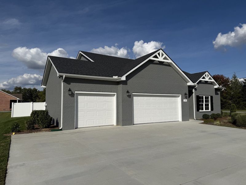 Front exterior of a new home in Fox Run, Manchester, TN, highlighting curb appeal (Image 15). Front exterior of a new home in Fox Run, Manchester, TN, highlighting curb appeal (Image 15).