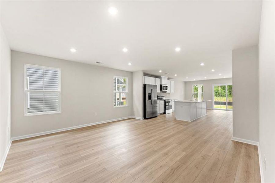 Spacious, unfurnished interior of a new home in Bell Creek Single Family Homes, Winnabow (Image 13). Spacious, unfurnished interior of a new home in Bell Creek Single Family Homes, Winnabow (Image 13).