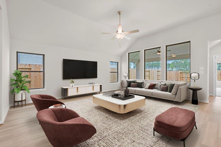 Furnished interior view inside a new home in Wildtree, Magnolia (Image 7).