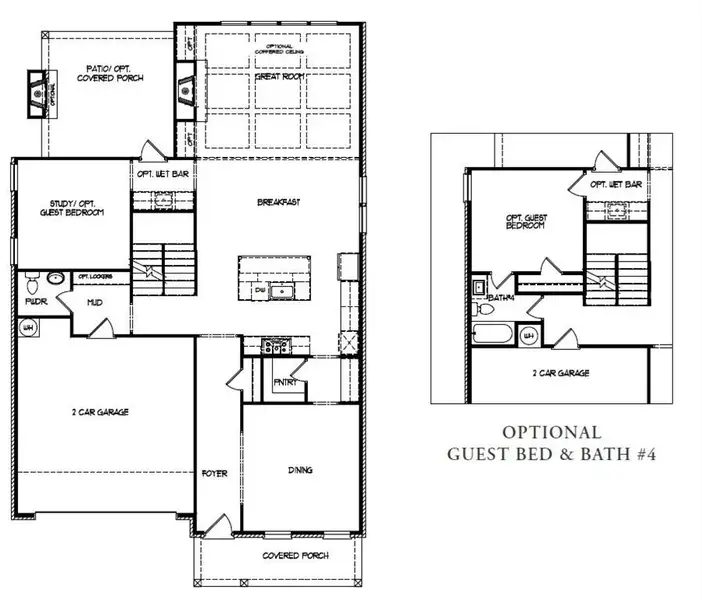 2D floor plan layout of this home in , Hoschton, GA (Image 2). 2D floor plan layout of this home in , Hoschton, GA (Image 2).