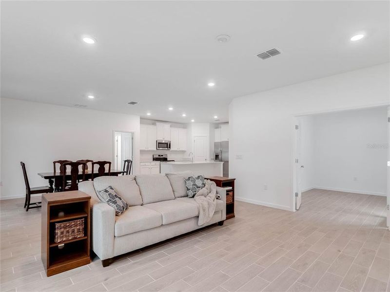 Furnished interior view inside a new home in Liberty Village: Liberty Village - Phase Two, Ocala (Image 17). Furnished interior view inside a new home in Liberty Village: Liberty Village - Phase Two, Ocala (Image 17).