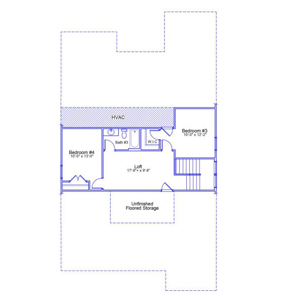 2D floor plan layout of this home in Grand Park, Leland, NC (Image 3).