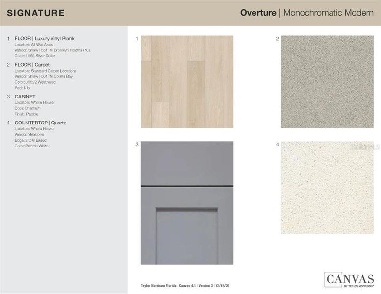 Sample of building materials used in homes in Waterstone, Groveland (Image 5). Sample of building materials used in homes in Waterstone, Groveland (Image 5).