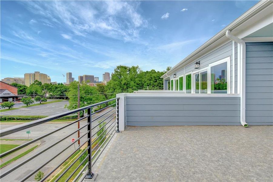 Exterior details and patio area of a home in , Atlanta (Image 2).