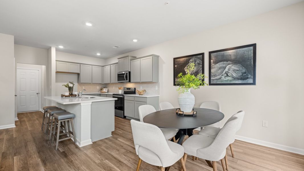 Representative furnished interior of a home built from the Salisbury by D.R. Horton in Echo Glen, Stockbridge (Image 12).