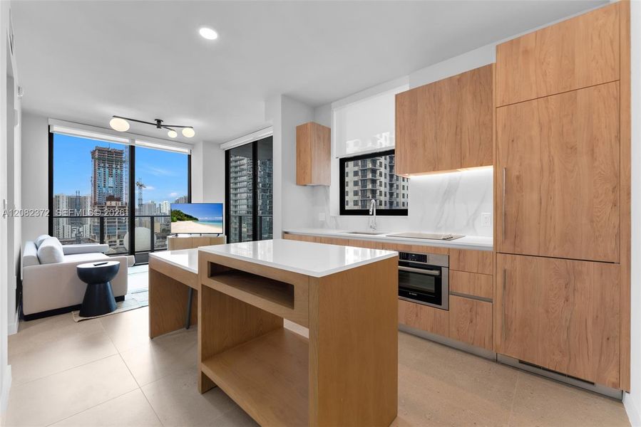 Furnished interior view inside a new home in , Miami (Image 7).