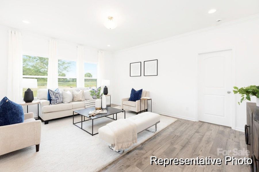 Furnished interior view inside a new home in Morgan Hills, Albemarle (Image 7).