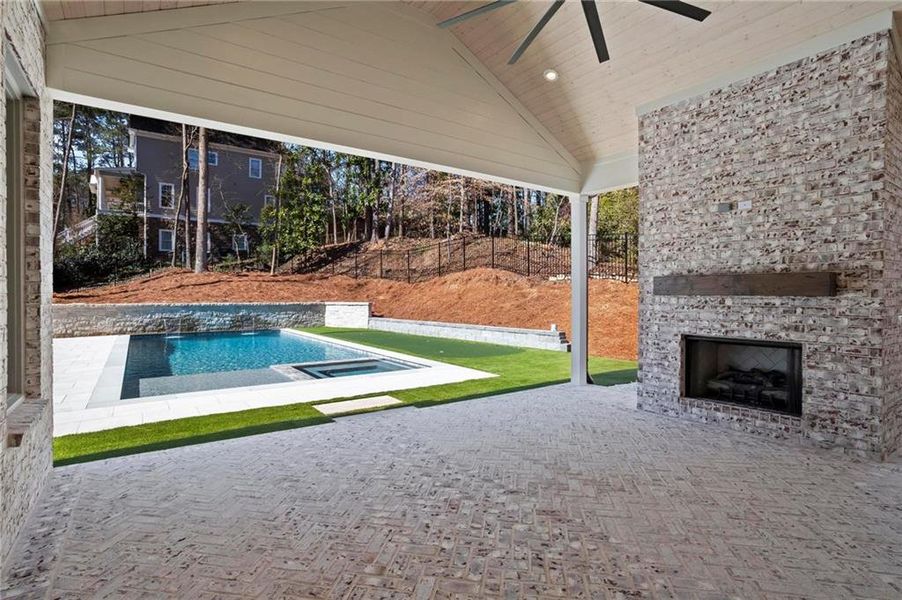 Exterior details and patio area of a home in , Atlanta (Image 28).