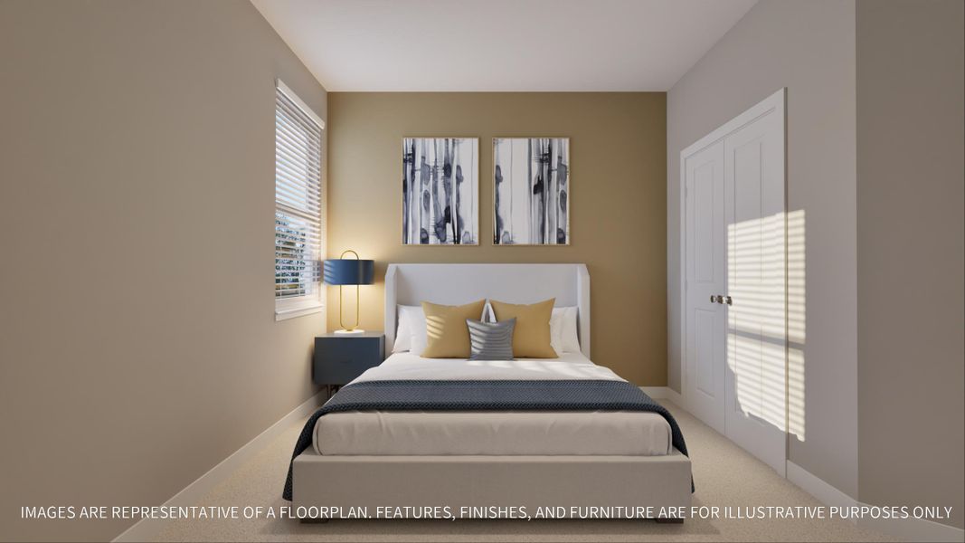 Furnished interior view inside a new home in Emberly  45', Beasley (Image 22).