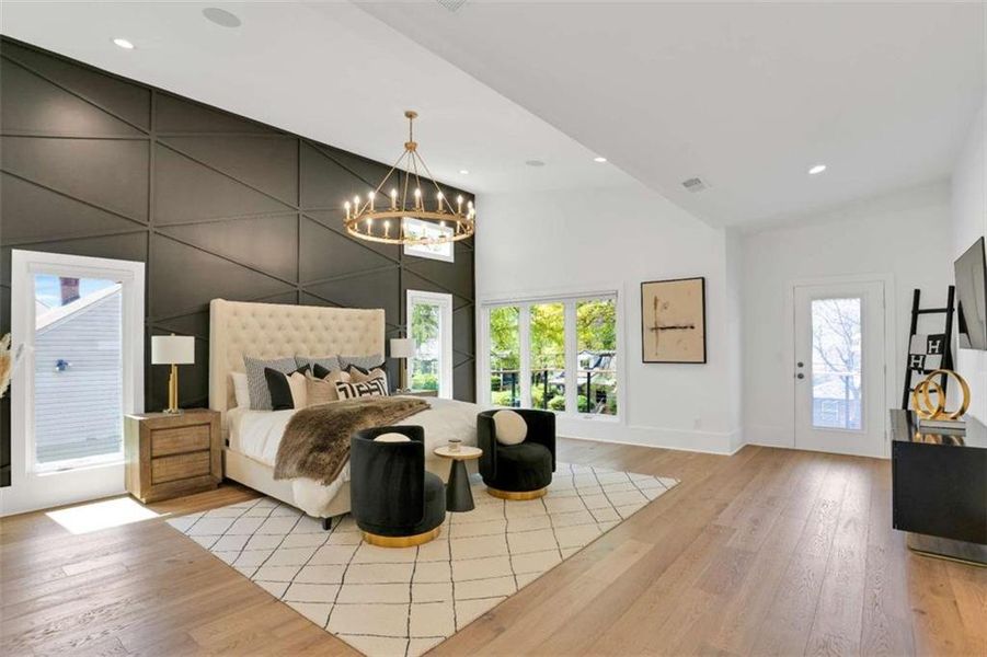 Furnished interior view inside a new home in , Atlanta (Image 12).