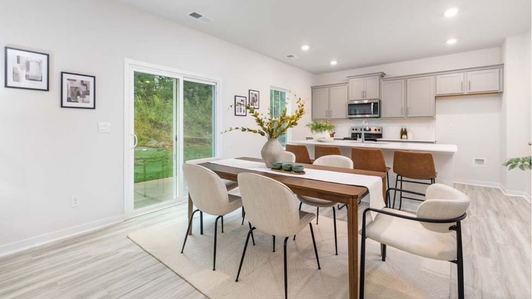 Furnished interior view inside a new home in Reedy Creek Preserve, Charlotte (Image 8).