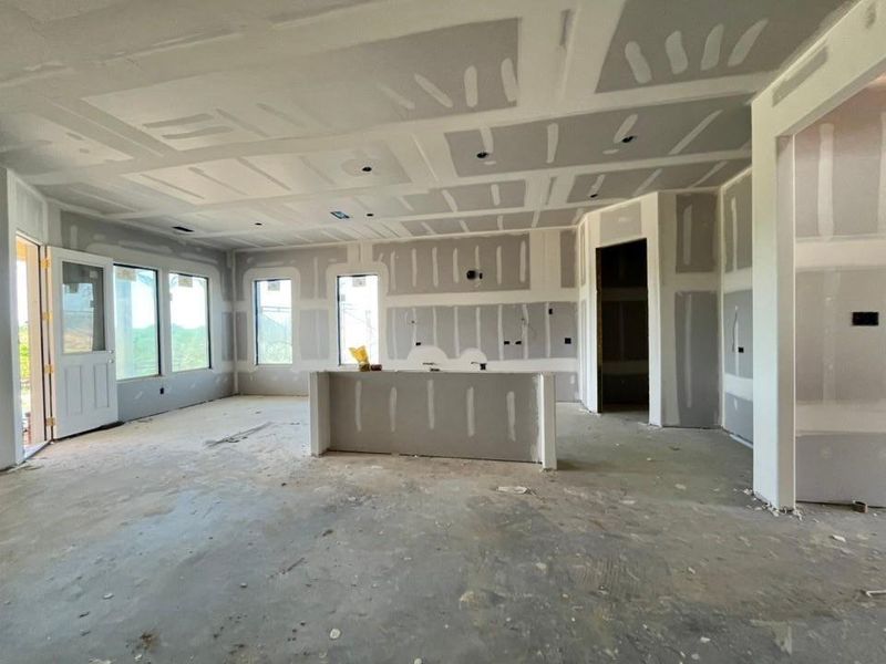 In-progress construction of a new home in Eagle Ridge Estates, Weatherford, TX (Image 7).