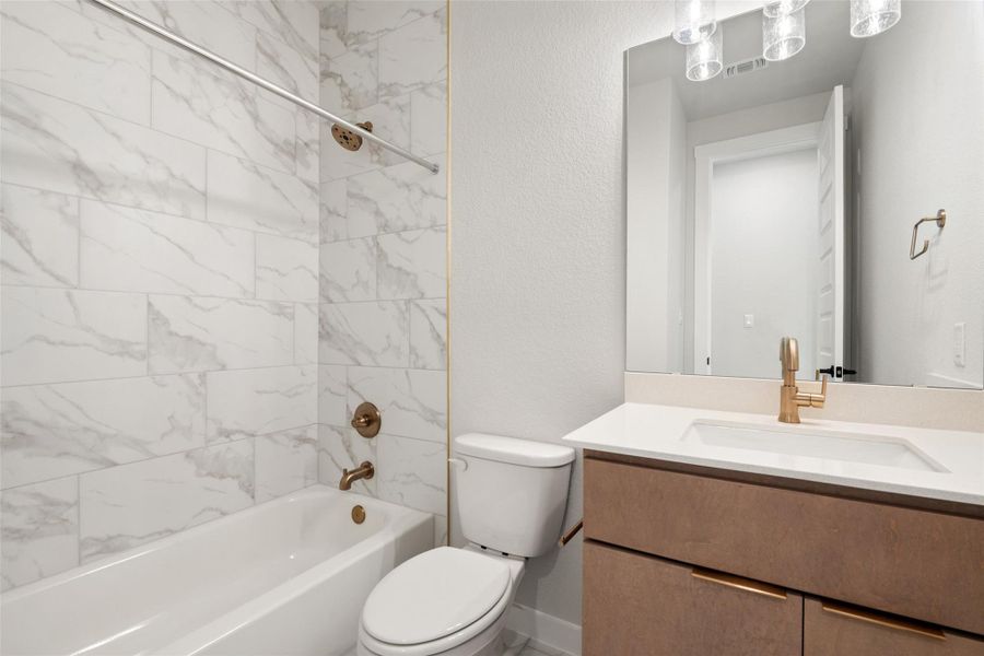 Furnished interior view inside a new home in Lariat, Liberty Hill (Image 10).