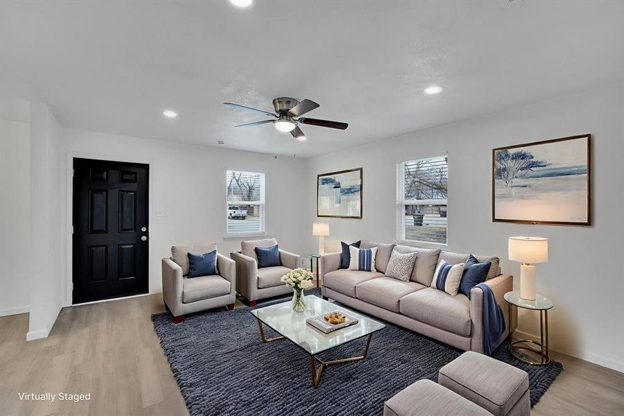 Furnished interior view inside a new home in , Cleburne (Image 3). Furnished interior view inside a new home in , Cleburne (Image 3).