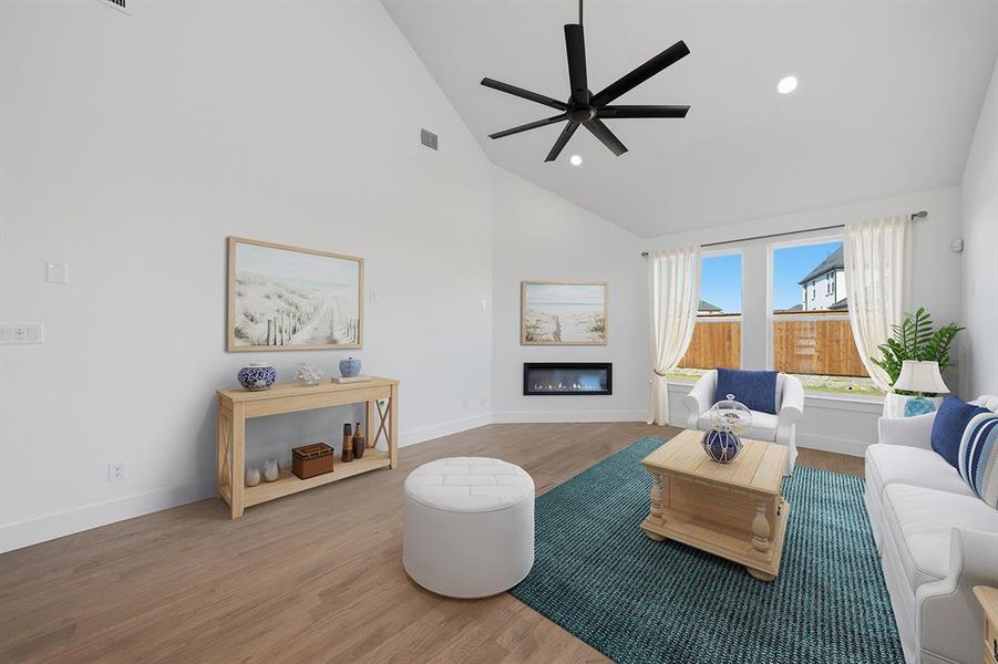 Furnished interior view inside a new home in Brookhollow West, Prosper (Image 11).