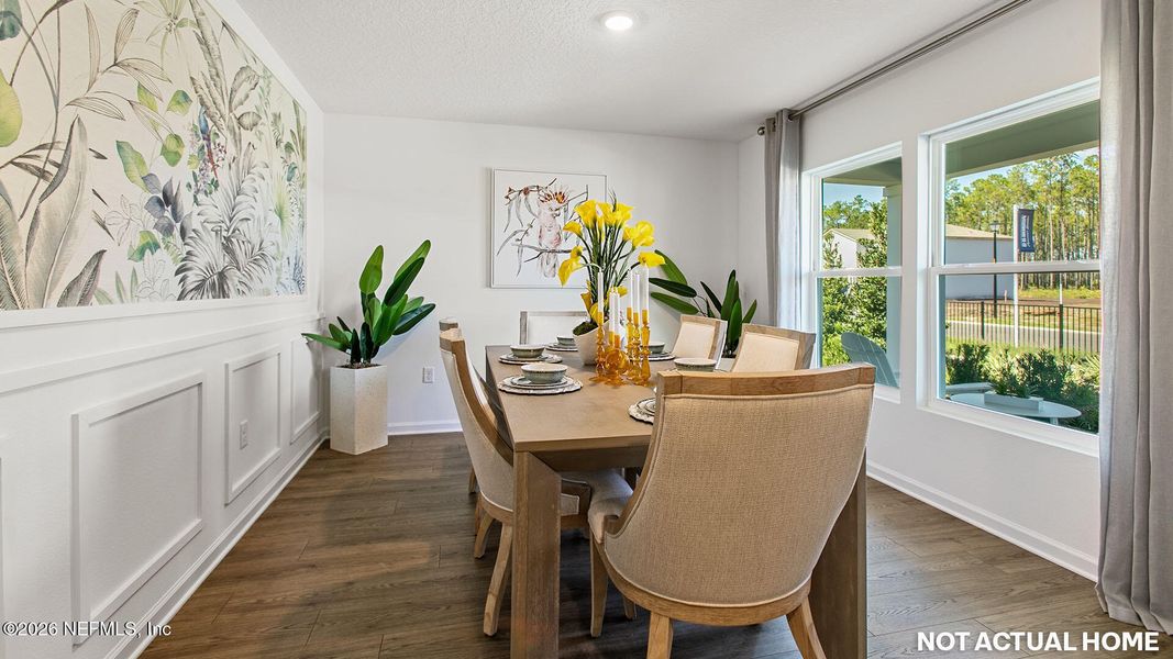 Furnished interior view inside a new home in Copes Landing, Jacksonville (Image 17).