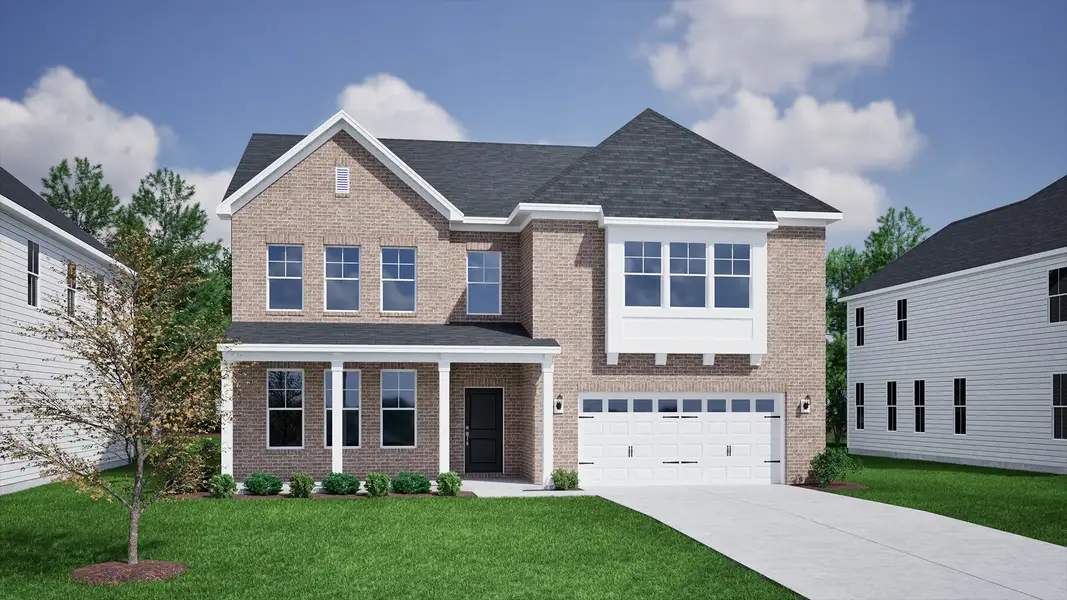 Representative exterior photo of a completed home built from the Webster II - Vanguard Collection by Mungo Homes in Scotts Hill Village, Wilmington, NC (Image 25).