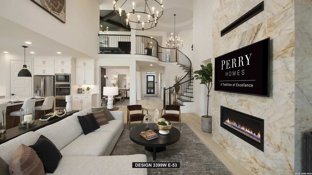 Furnished interior view inside a new home in Haby Hill, San Antonio (Image 8). Furnished interior view inside a new home in Haby Hill, San Antonio (Image 8).