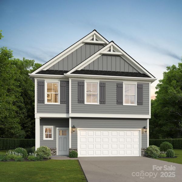 Front exterior of a new home in , Charlotte, NC, highlighting curb appeal (Image 1). Front exterior of a new home in , Charlotte, NC, highlighting curb appeal (Image 1).