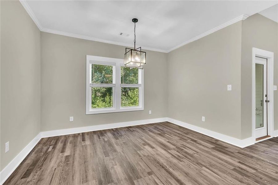 Spacious, unfurnished interior of a new home in , Macon (Image 22).