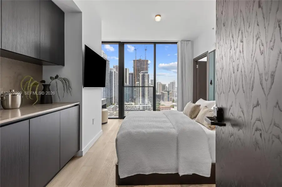 Furnished interior view inside a new home in , Miami (Image 42).