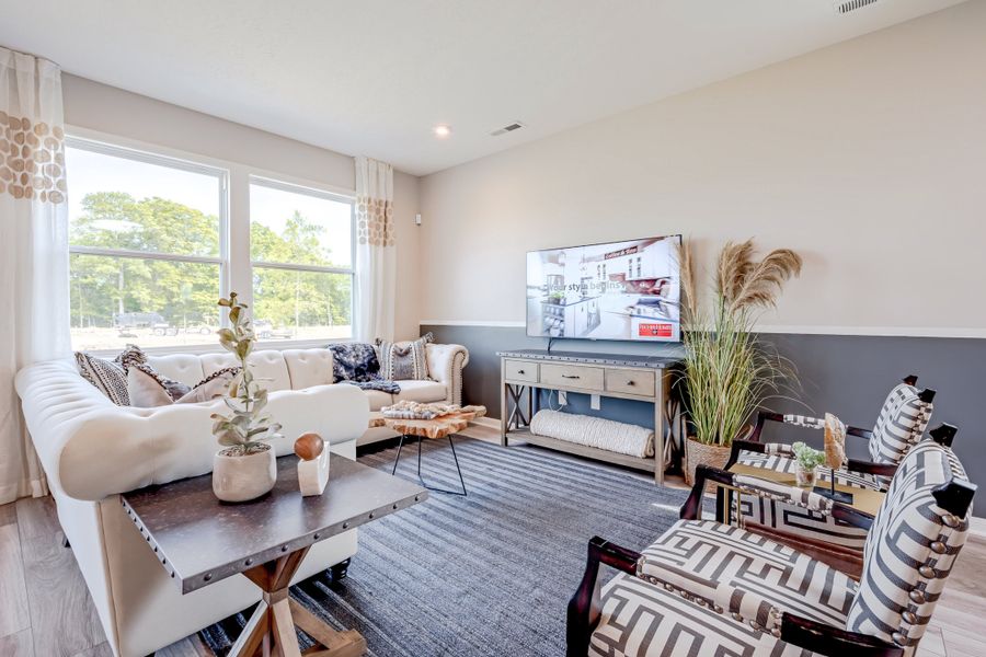 Representative furnished interior of a home built from the Hudson by Fischer Homes in Villas at Gold Creek, Dawsonville (Image 7).