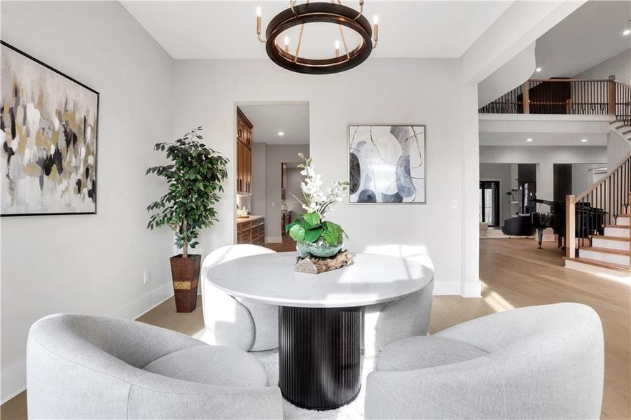 Furnished interior view inside a new home in , Milton (Image 12).