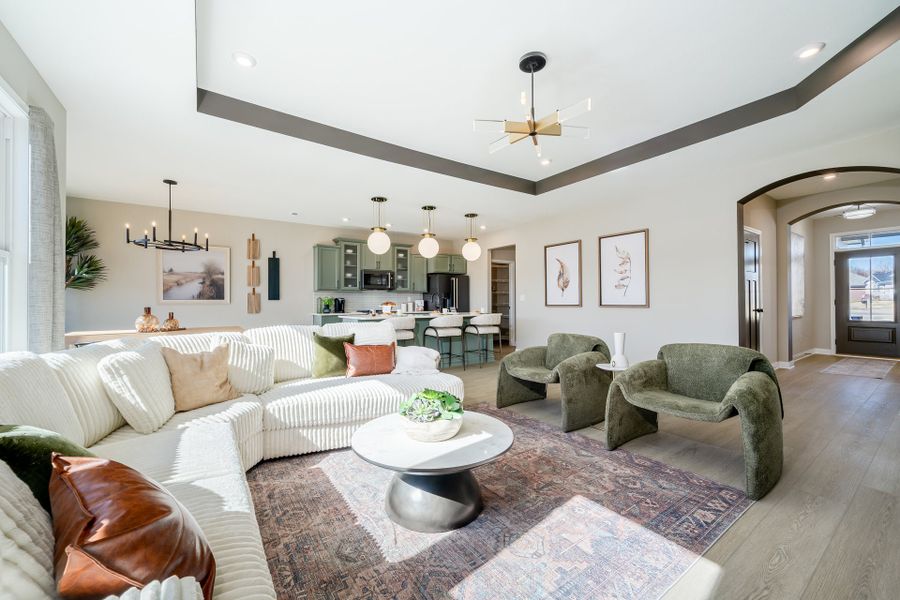 Representative furnished interior of a home built from the Magnolia by Fischer Homes in Vista Hills, Louisville (Image 12).